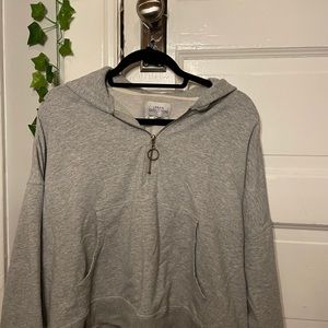 Urban Outfitters UO Wilder Half-Zip Cropped Hoodie